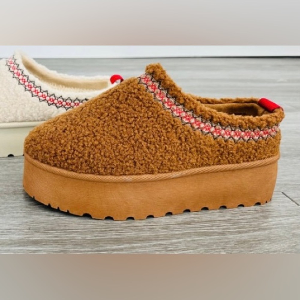 Ugg Style Sherpa Mules